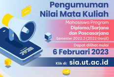 Cara Cek Nilai UT Keseluruhan Tanpa Login, Simak Langkah dan Info Nilai DNU dan LKAM Universitas Terbuka