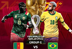 SEDANG BERLANGSUNG, Link Nonton Kamerun vs Brasil, Piala Dunia 2022 Dini Hari ini di SCTV, Legngkap dengan Kode Biss Key