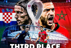 Jadwal Siaran Langsung  Kroasia vs Maroko, Streaming Perebutan Posisi 3 Besar Piala Dunia 2022 GRATIS di SCTV, Malam ini Sabtu 17 Desember 2022