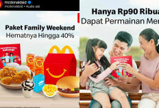 Paket Family Gratis Mainan! Banjir Promo McD Hari ini 17 Februari 2023 Dijamin Lebih Hemat Hingga 40%, Perut Kenyang Harga Bikin Tenang